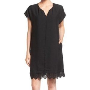 Madewell Duskway Eyelet Dress Black Size Large